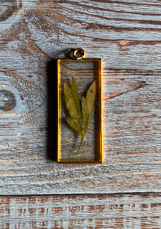 Pendant: Leaves in Resin