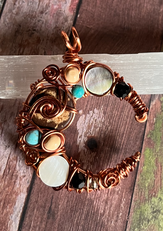 Pendant: Lunar Tapestry Copper