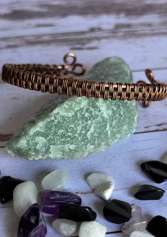 Bracelet: Basket Weave Copper